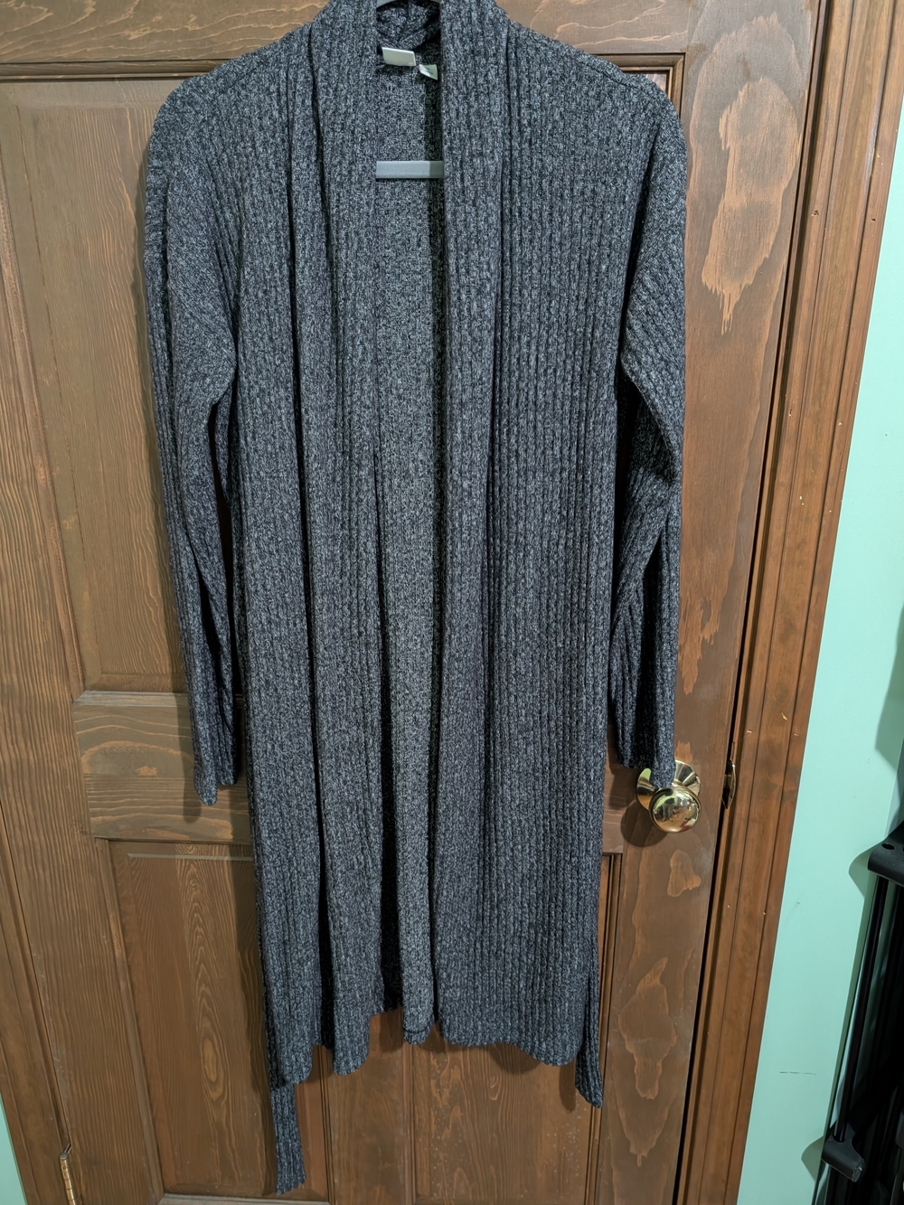 New Without Tags GAP Long Open-Front Ribbed Cardigan With Belt